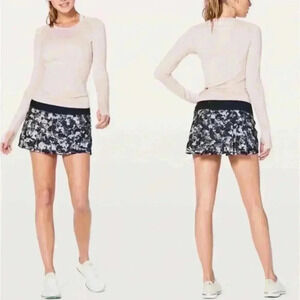 Lululemon Pace Rival Skirt Sz 4 tall running skort spring bloom